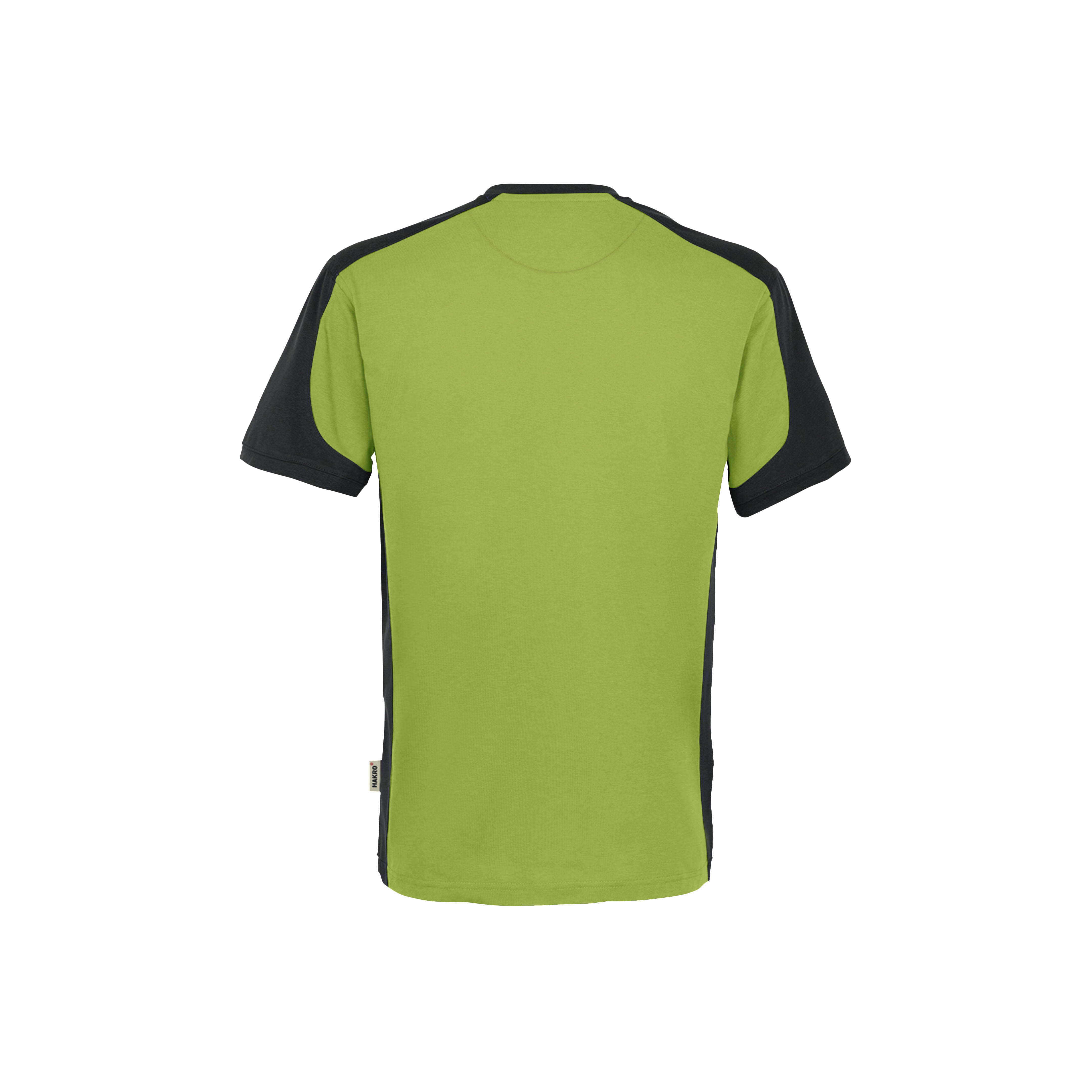 Unisex T-Shirt Contrast, kiwi/anthrazit