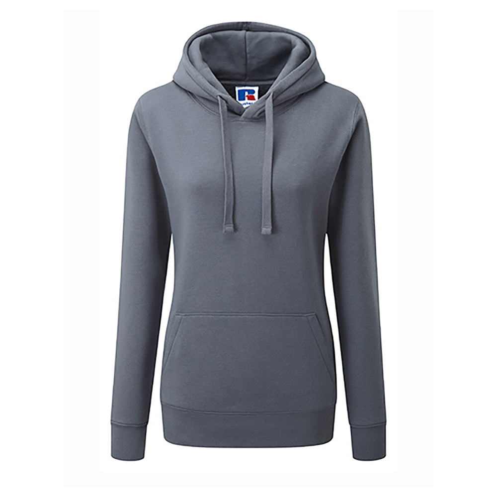 Damen-Hooded Sweatshirt mit Kapuze, dunkelgrau