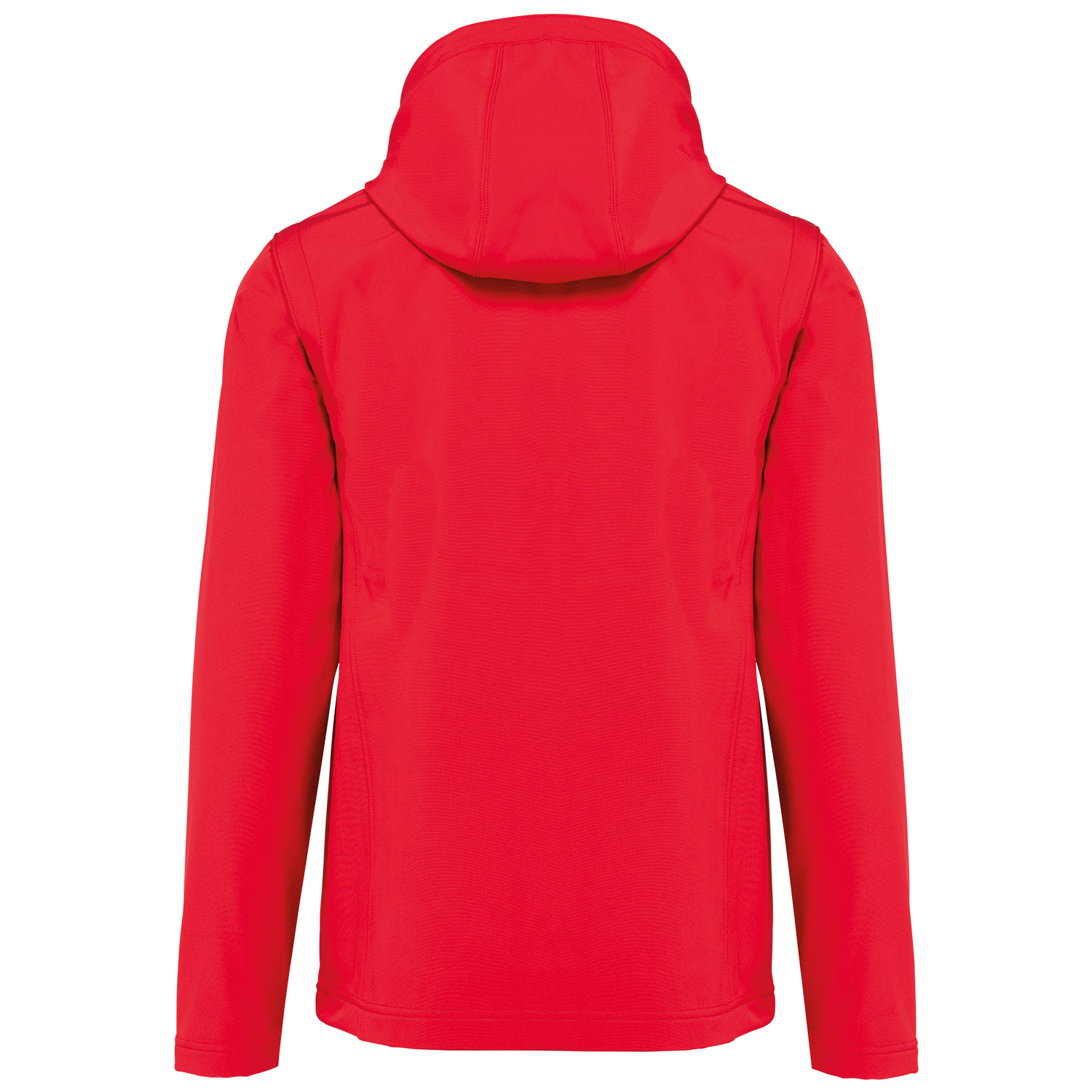 Unisex-Softshell-Jacke, 3-lagig mit Kapuze und abnehmbaren Ärmeln, rot
