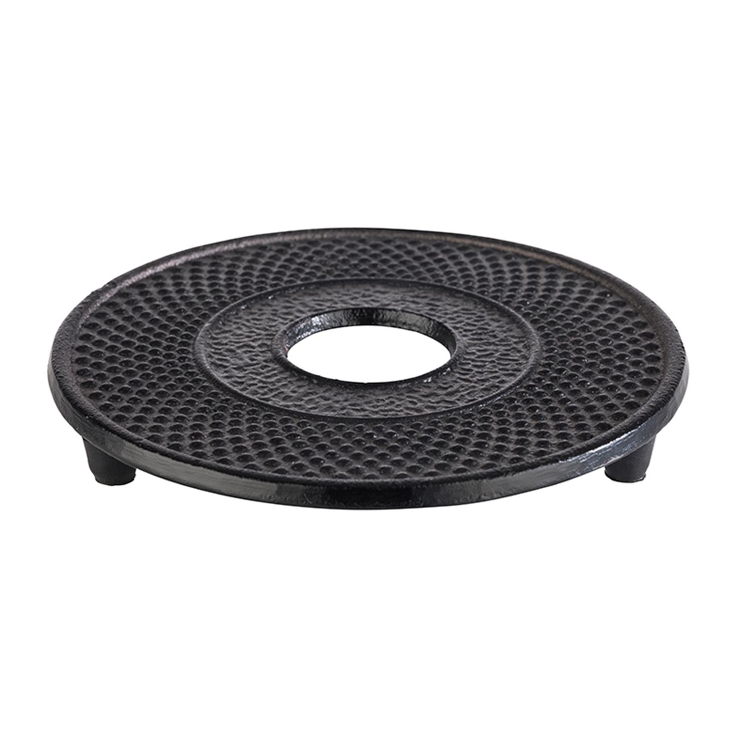 Untersetzer -ASIA- Ø 13,5 cm, H: 1,5 cm Gusseisen schwarz 