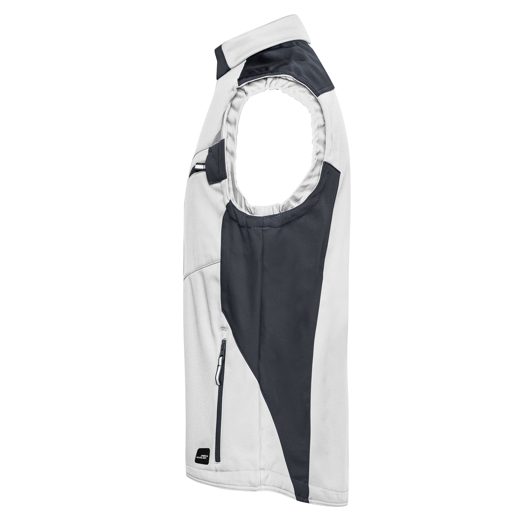 Workwear Softshell-Weste Strong, white/carbon