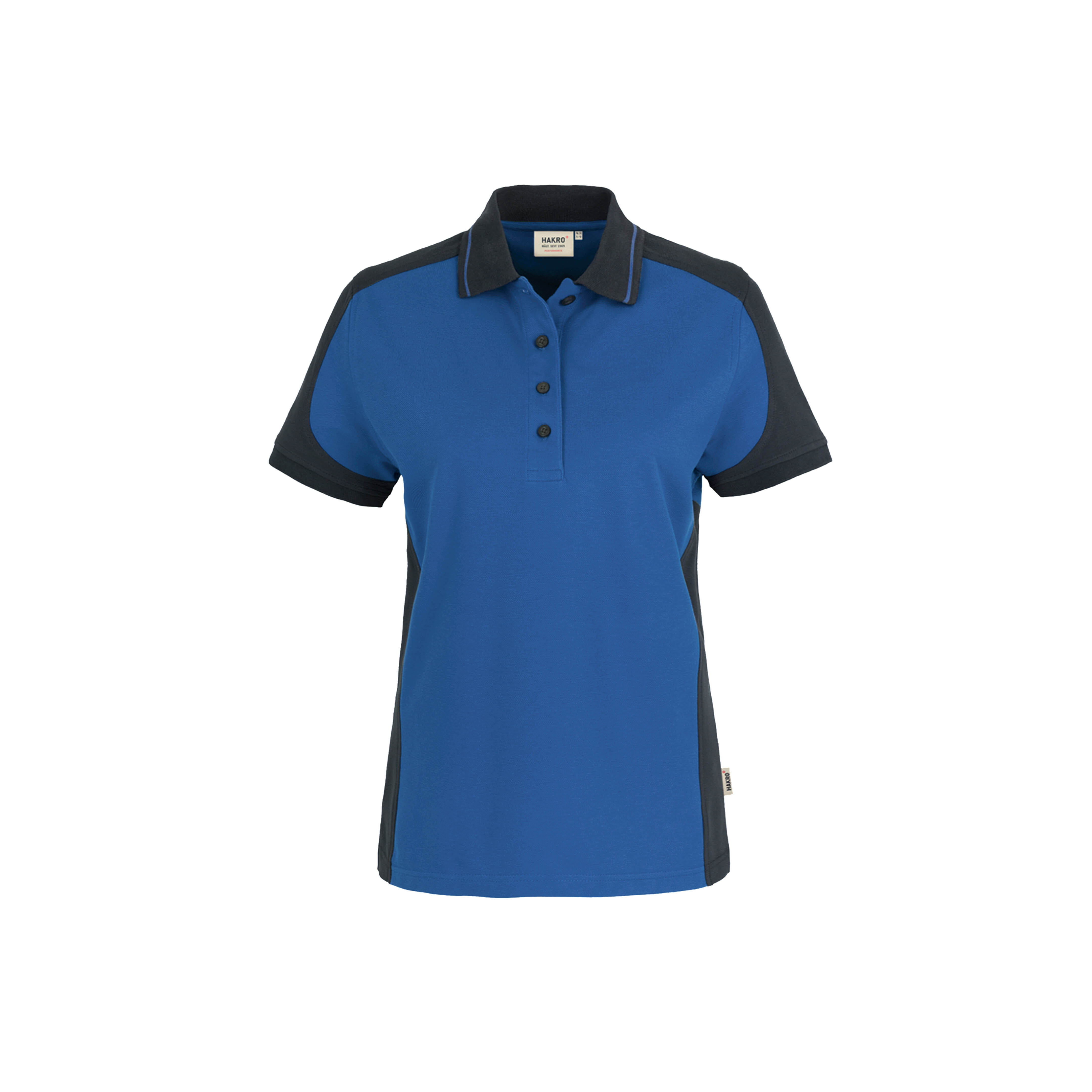 Woman-Polo Contrast, royal/anthrazit