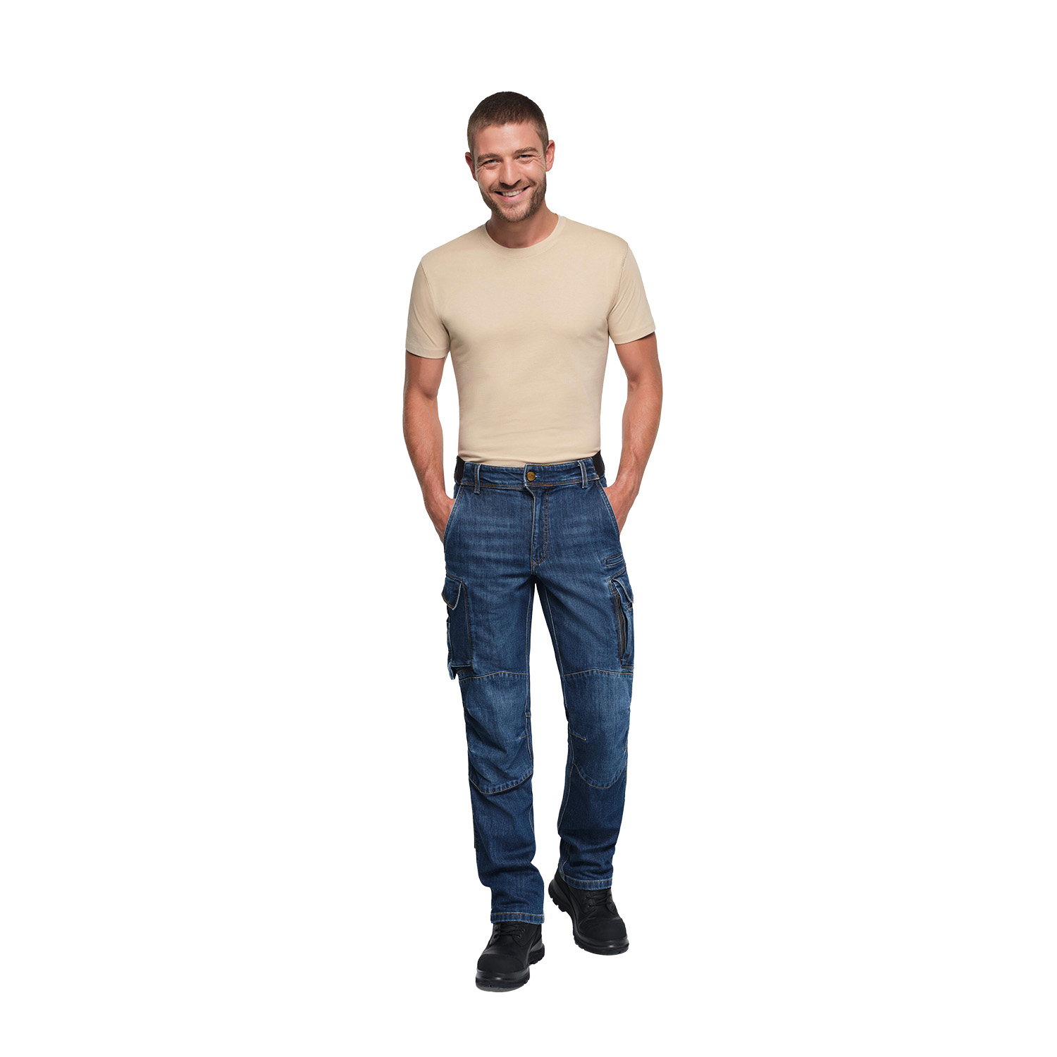 Herrenhose Worker-Jeans Dyneema x-stretch ECO, indigo