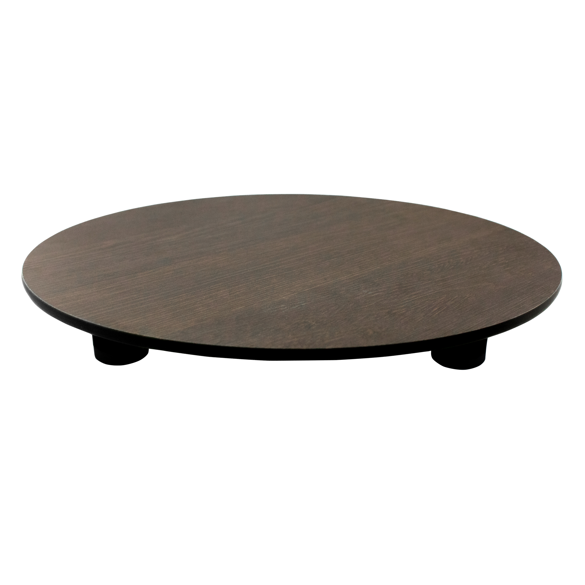 Tortenplatte Wenge 32 cm, mit Füße in 40 mm