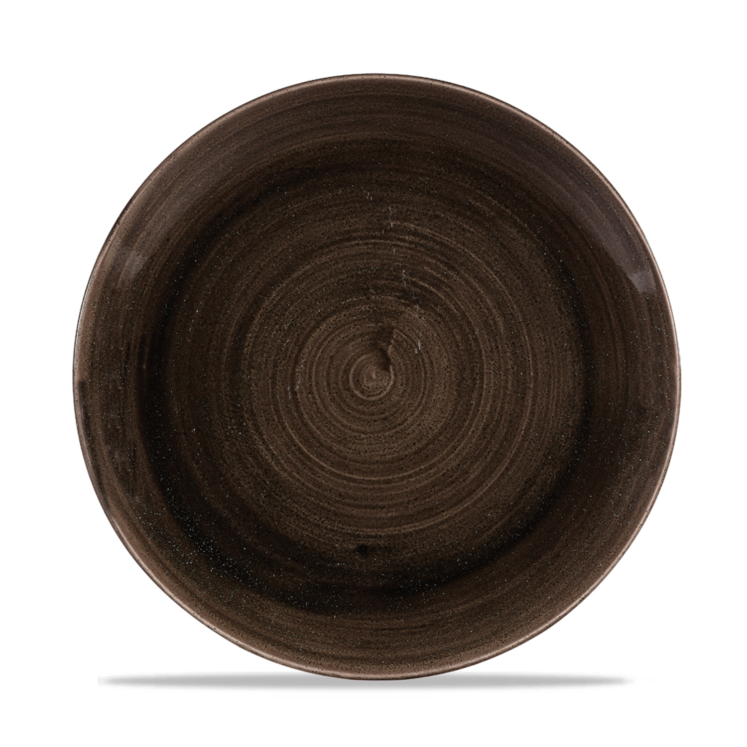 Coup Teller flach 26,0 cm, Stonecast Patina Iron Black