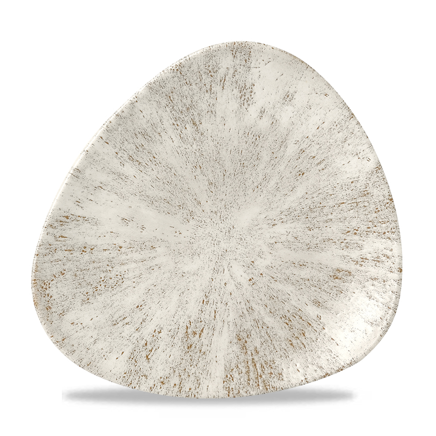Triangle Teller flach 22,9 cm, Studio Prints Stone Agate Grey