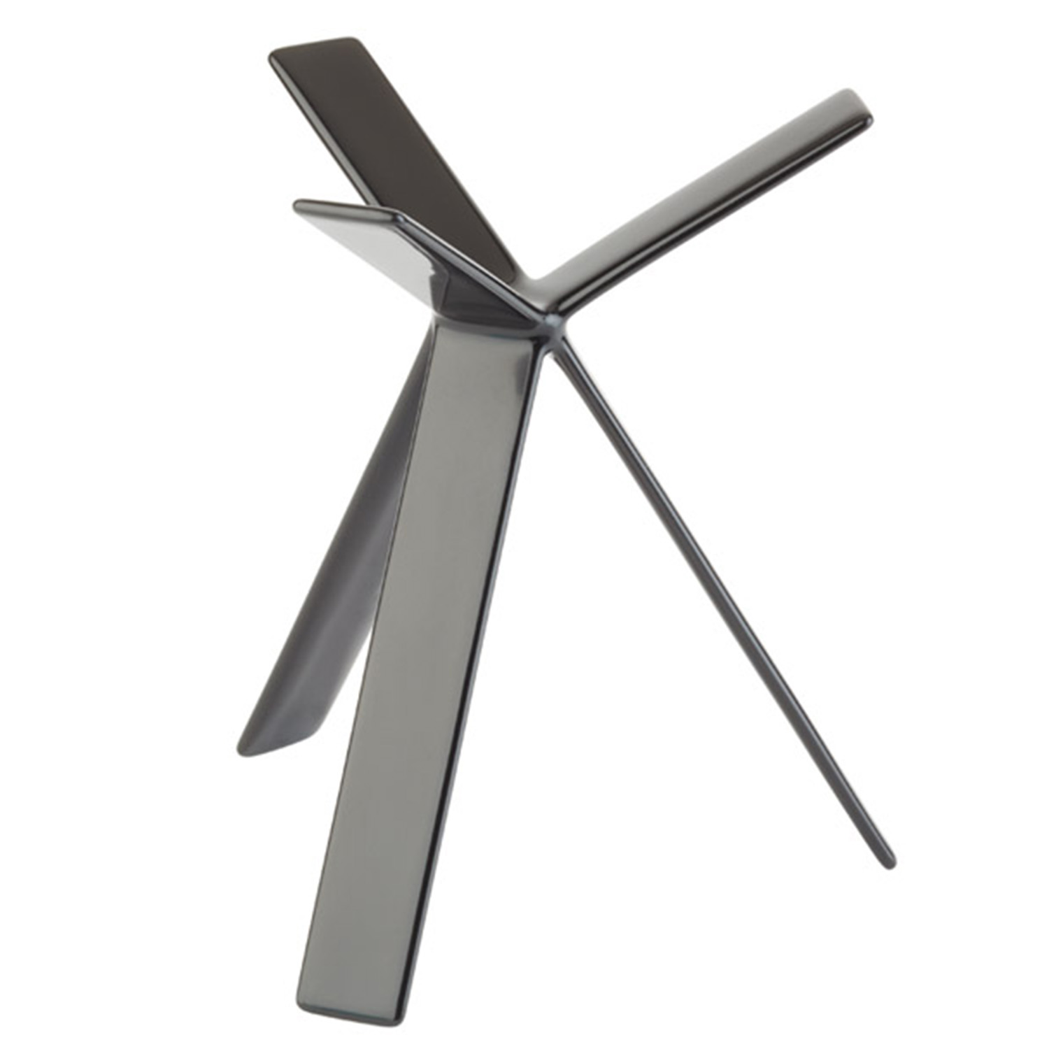 Buffetständer -STAR- H: 18 cm Metall, PVC, schwarz mit Antirutschbeschichtung 