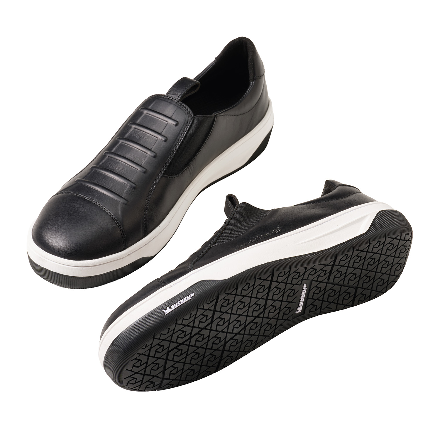 Schuhe Chefs Footwear Michelin all kitchen floors, mit Sicherheitskappe, low, black, 100% Leder