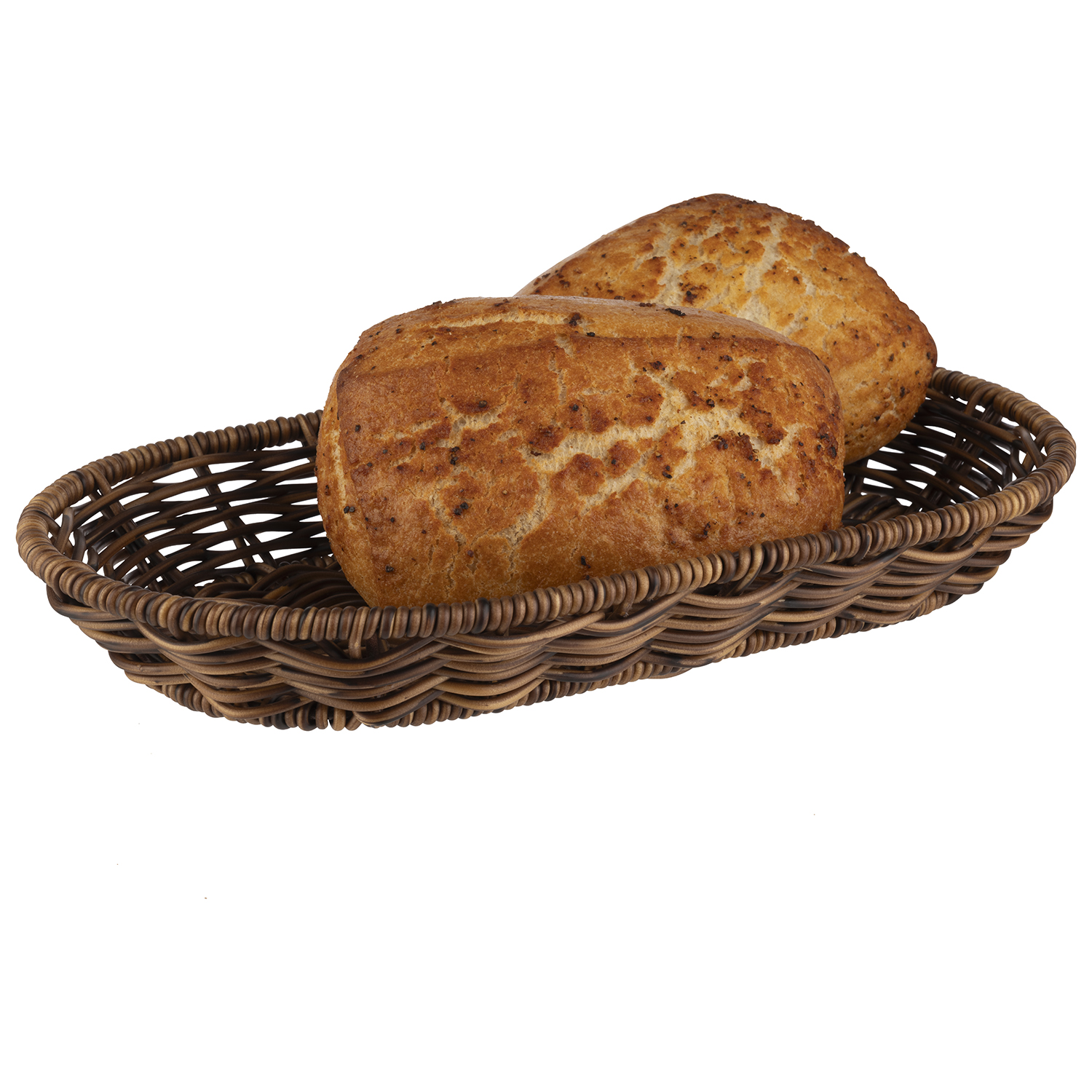 Korb COVE oval 28 x 16 cm, H: 4 cm, braun