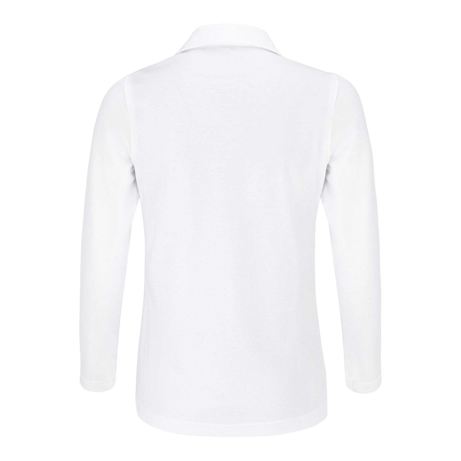 Poloshirt Waffelpique, 1/1 Arm, weiß