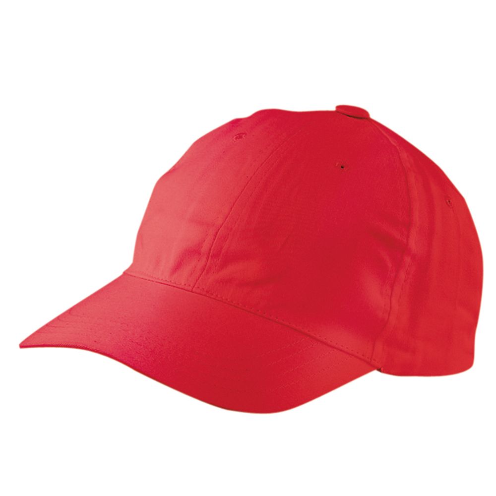 Base-Cap mit Klettband, waschbar, rot