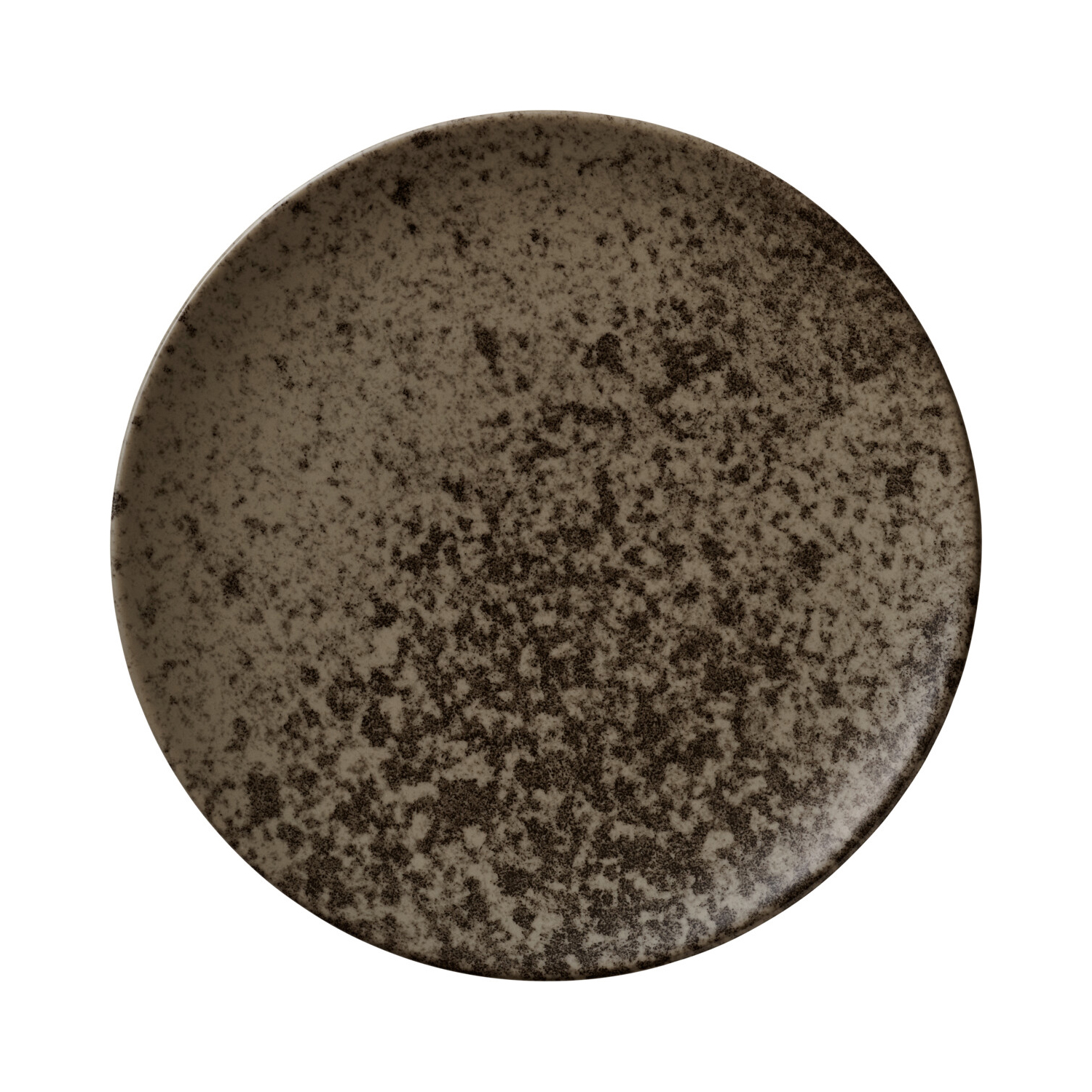 Coup Teller flach rund 20,0 cm, Sandstone Dark Brown