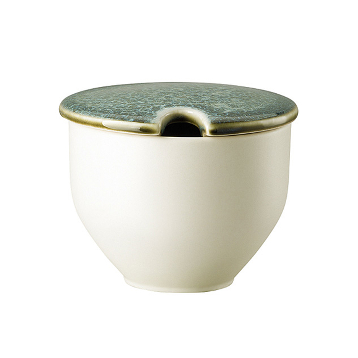 Zuckerdose mit Deckel 0,25l, Junto Stoneware Aquamarine