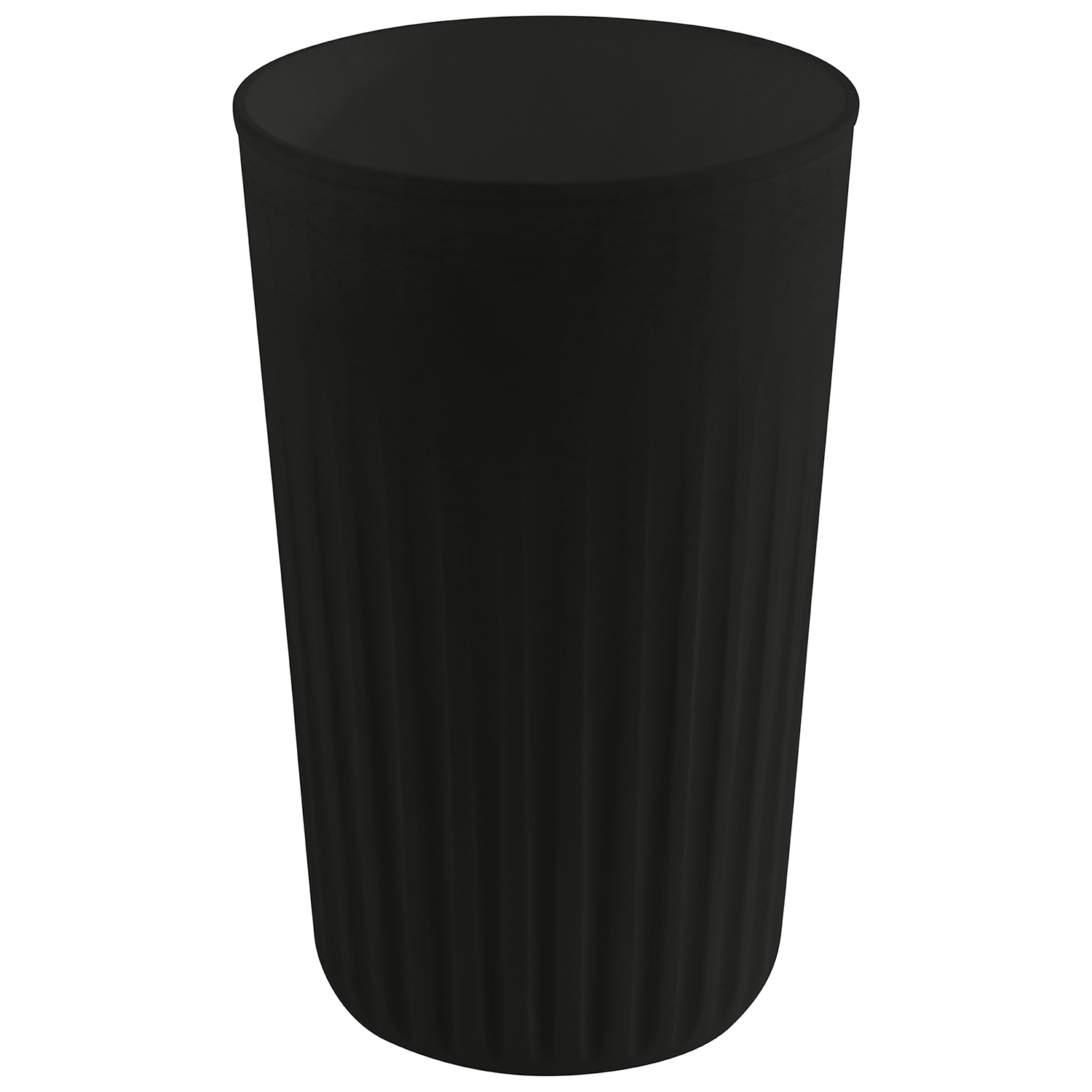 Mehrwegbecher -TO GO- Ø 8,5 cm, H: 13,5 cm, 400 ml, schwarz     