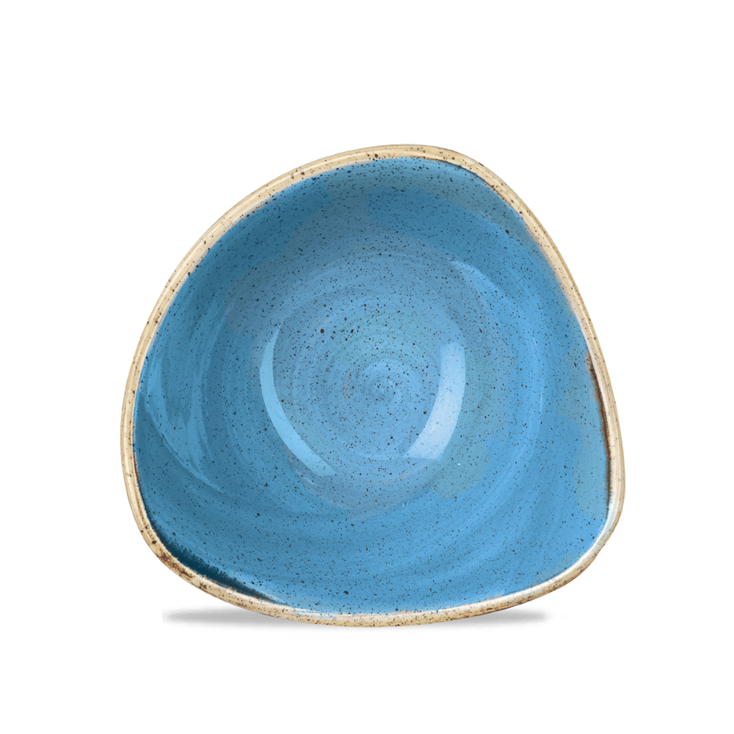 Triangle Bowl 15,3 cm, Stonecast Cornflower Blue