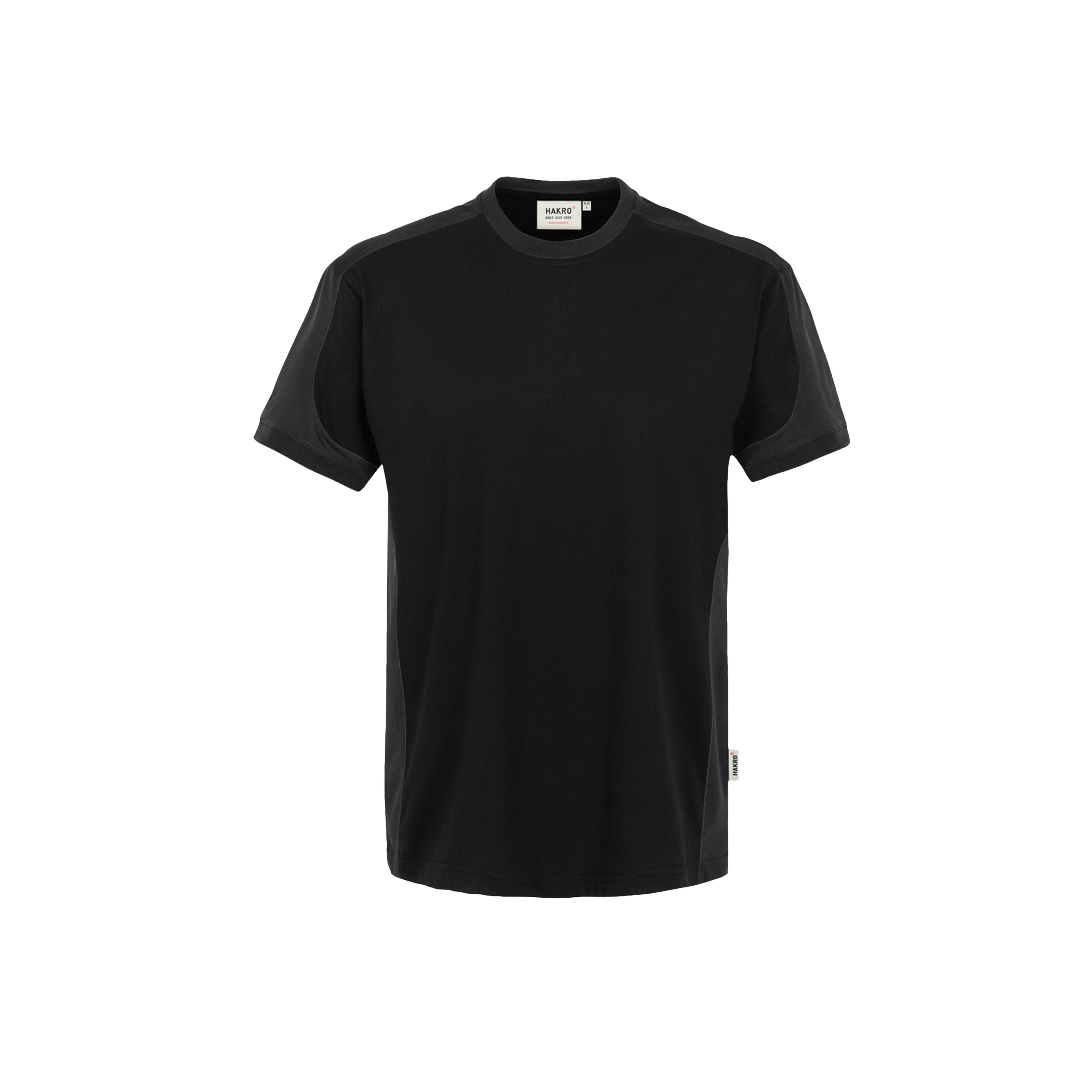 Unisex T-Shirt Contrast, schwarz/anthr.