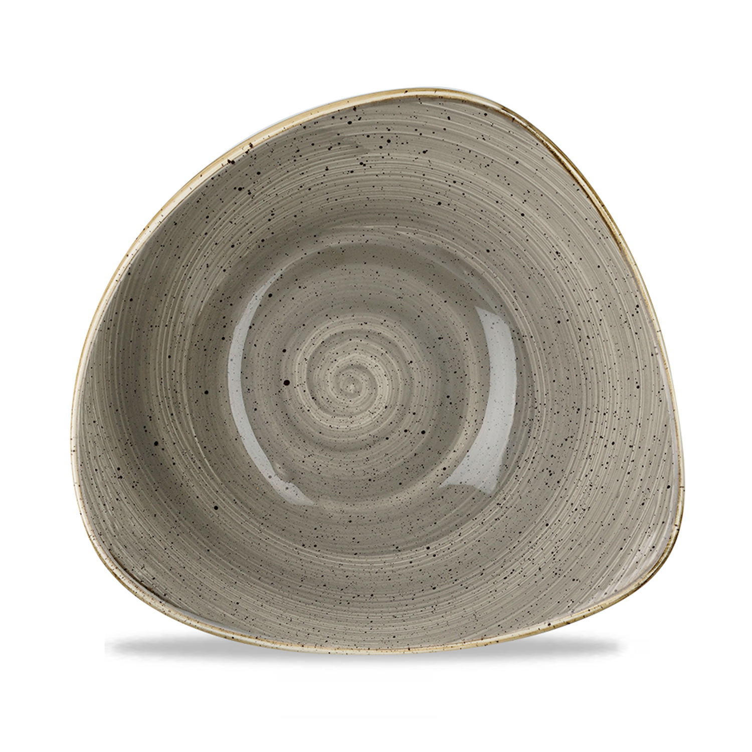 Triangle Bowl 18,5 cm, Stonecast Peppercorn Grey