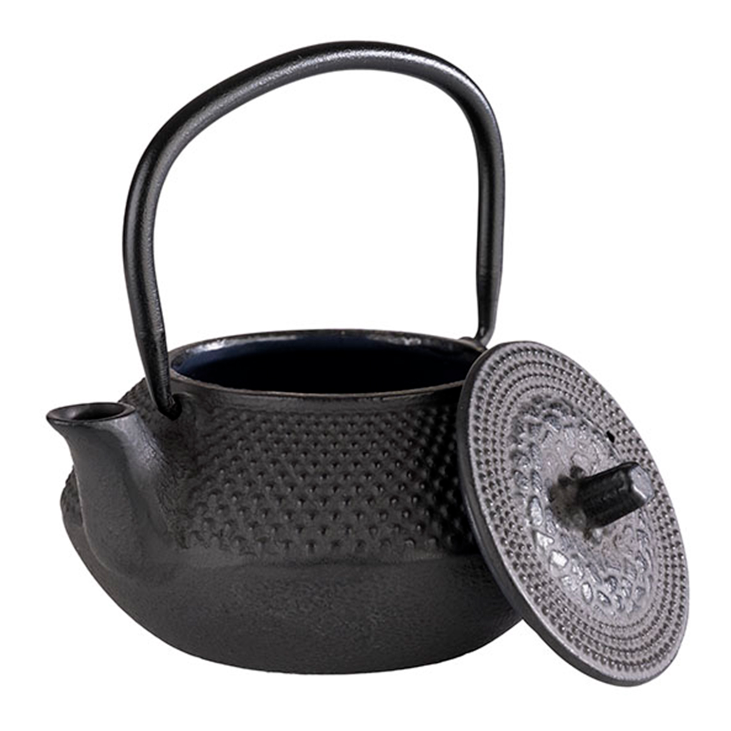 Teekanne -ASIA- 12,5 x 11 cm, H: 12,5 cm Gusseisen, innen emailliert 0,3 Liter, schwarz 