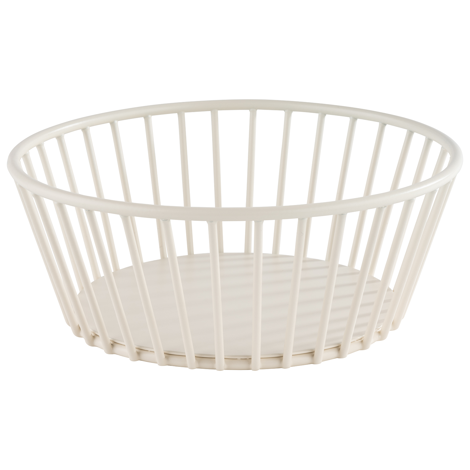 Korb URBAN  ø 17 cm H: 7 cm Metall, weiß