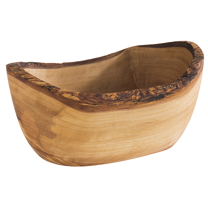 Schale -OLIVE- 13 x 8 cm, H: 6,5 cm Olivenholz 
