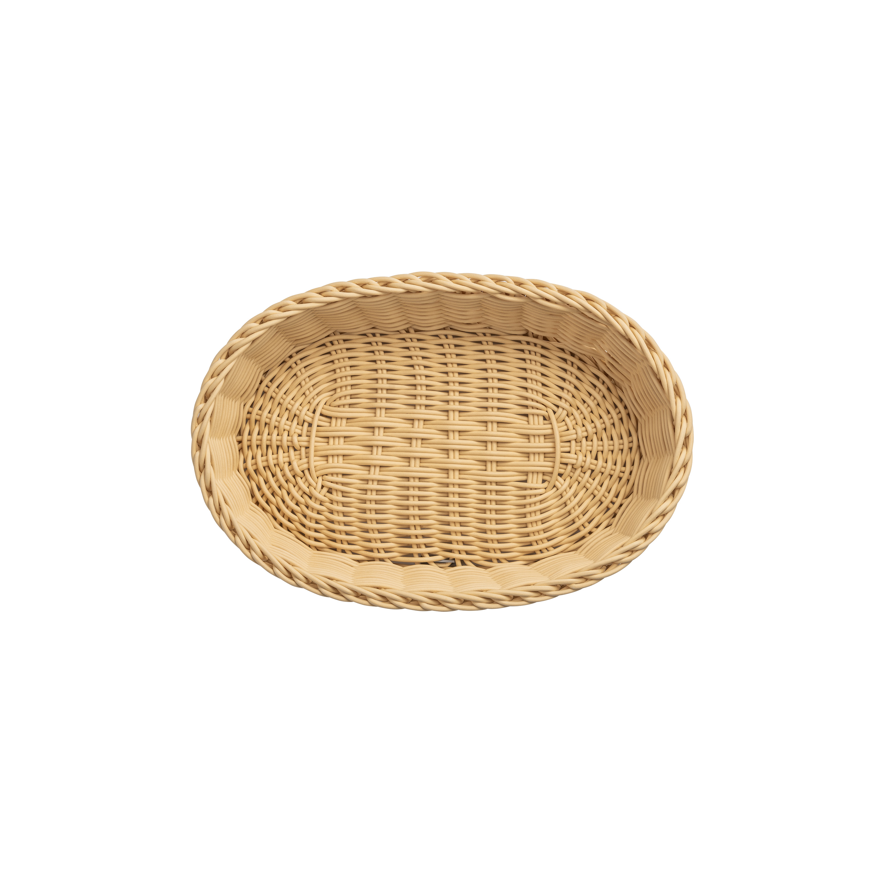 Tischkorb oval 28 x 16 x 8 cm, hellbeige
