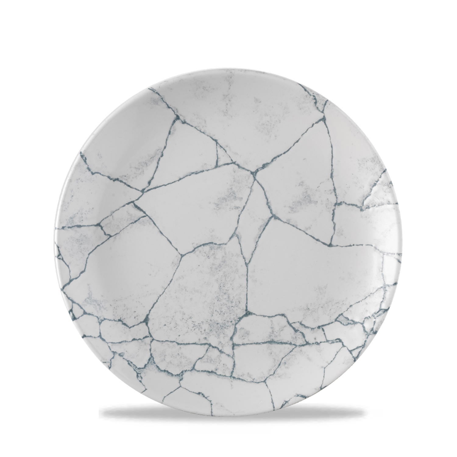 Coup Teller flach 21,7 cm, Studio Prints Kintsugi Pearl Grey