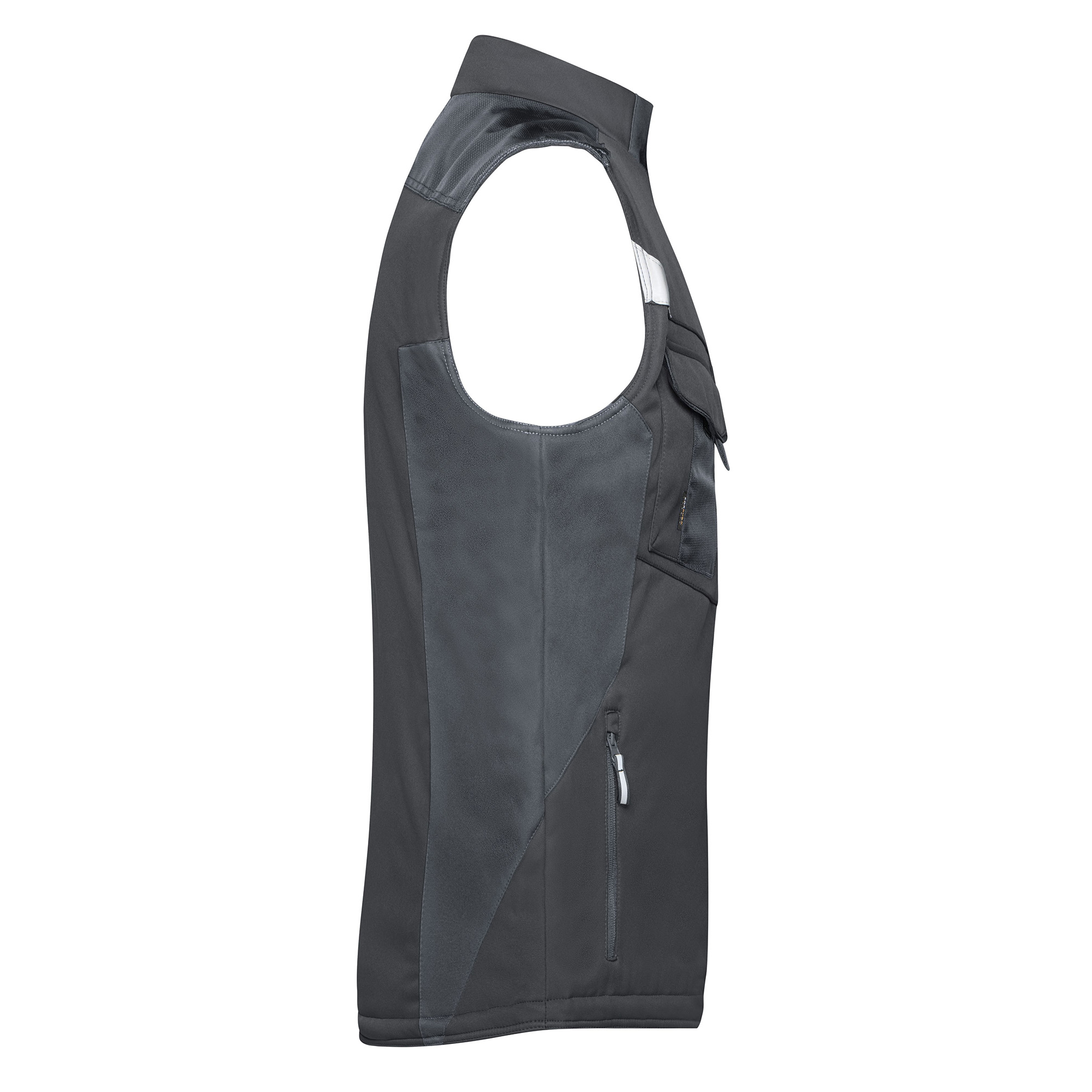 Softshellweste, schwarz/carbon