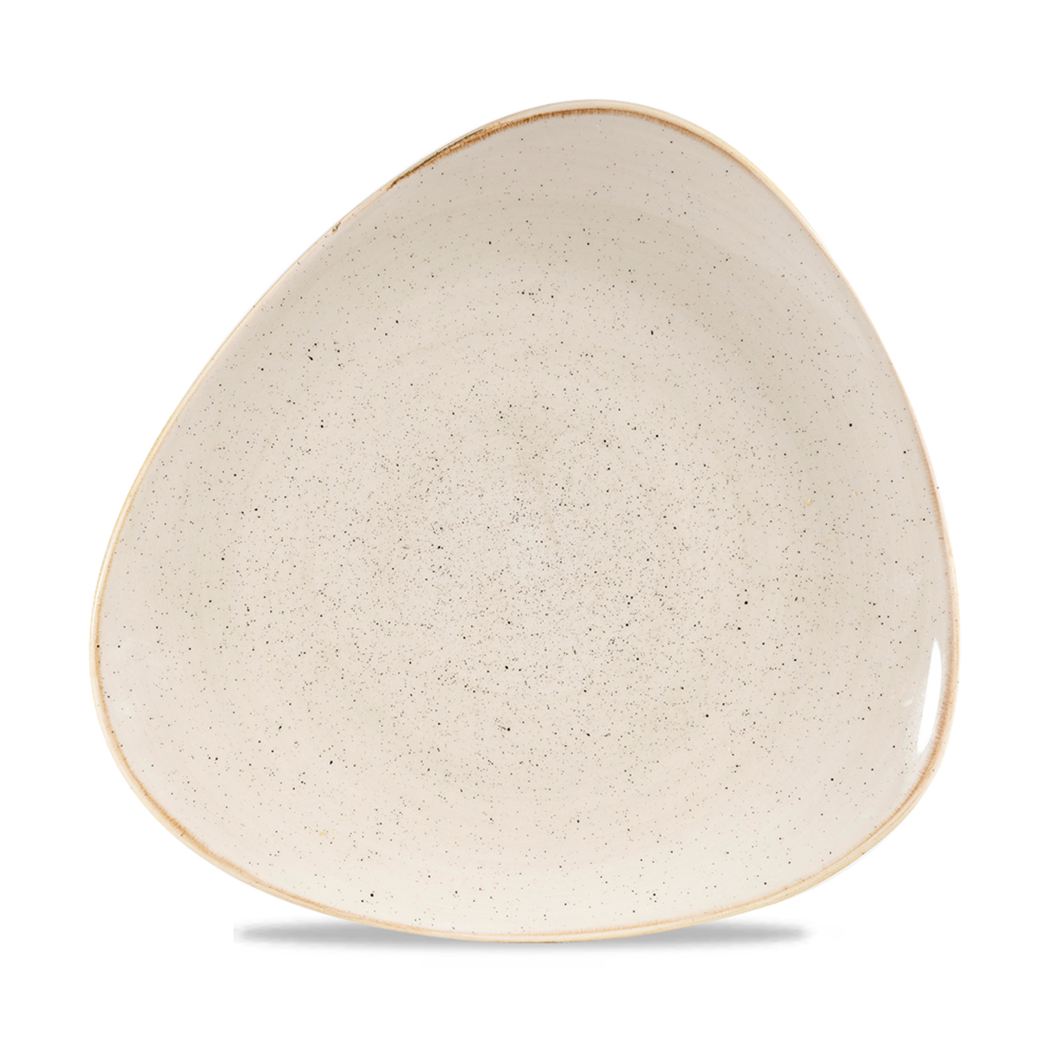 Triangle Teller flach 26,5 cm, Stonecast Nutmeg Cream