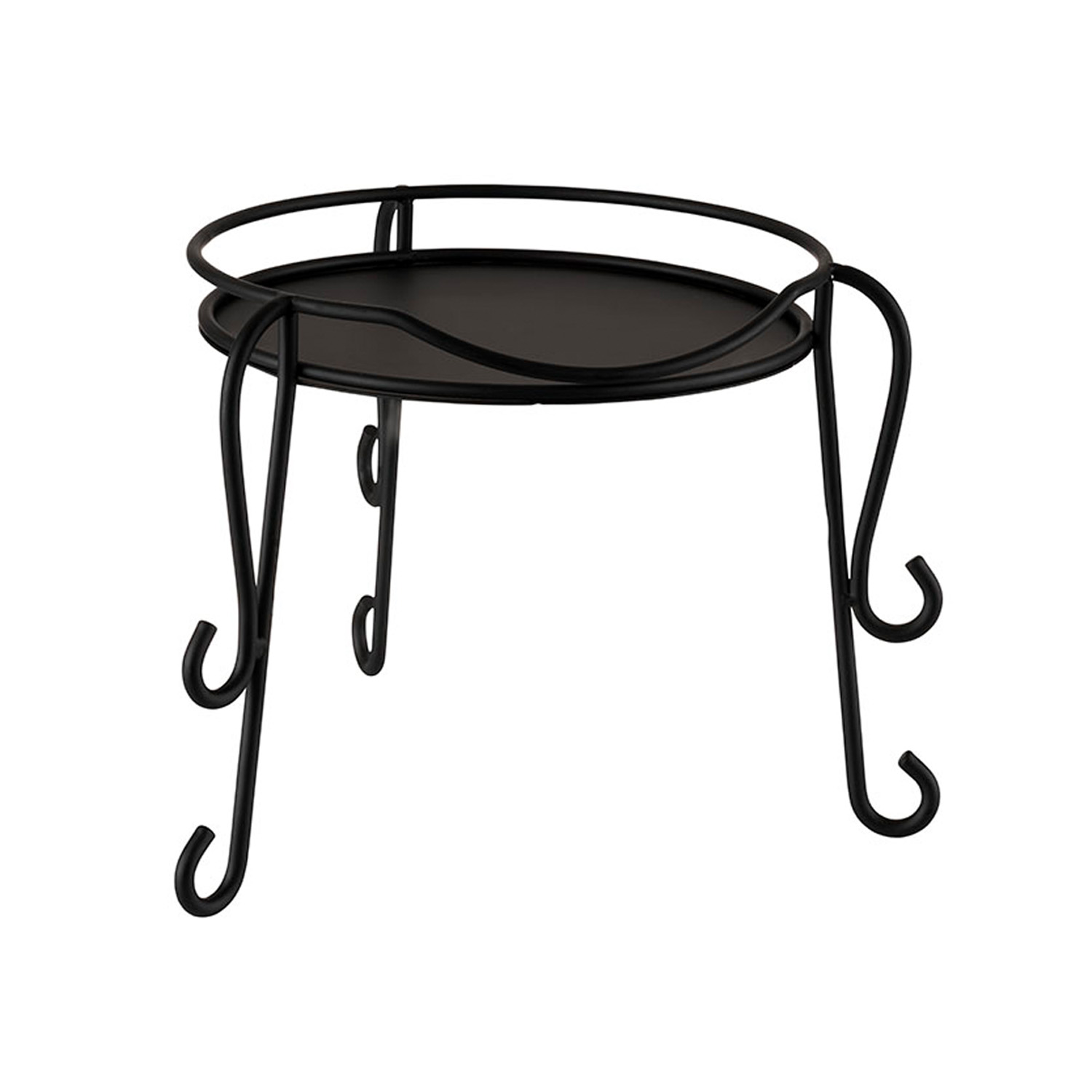 Gestell Ø 26 cm, H: 19 cm Metall, schwarz 