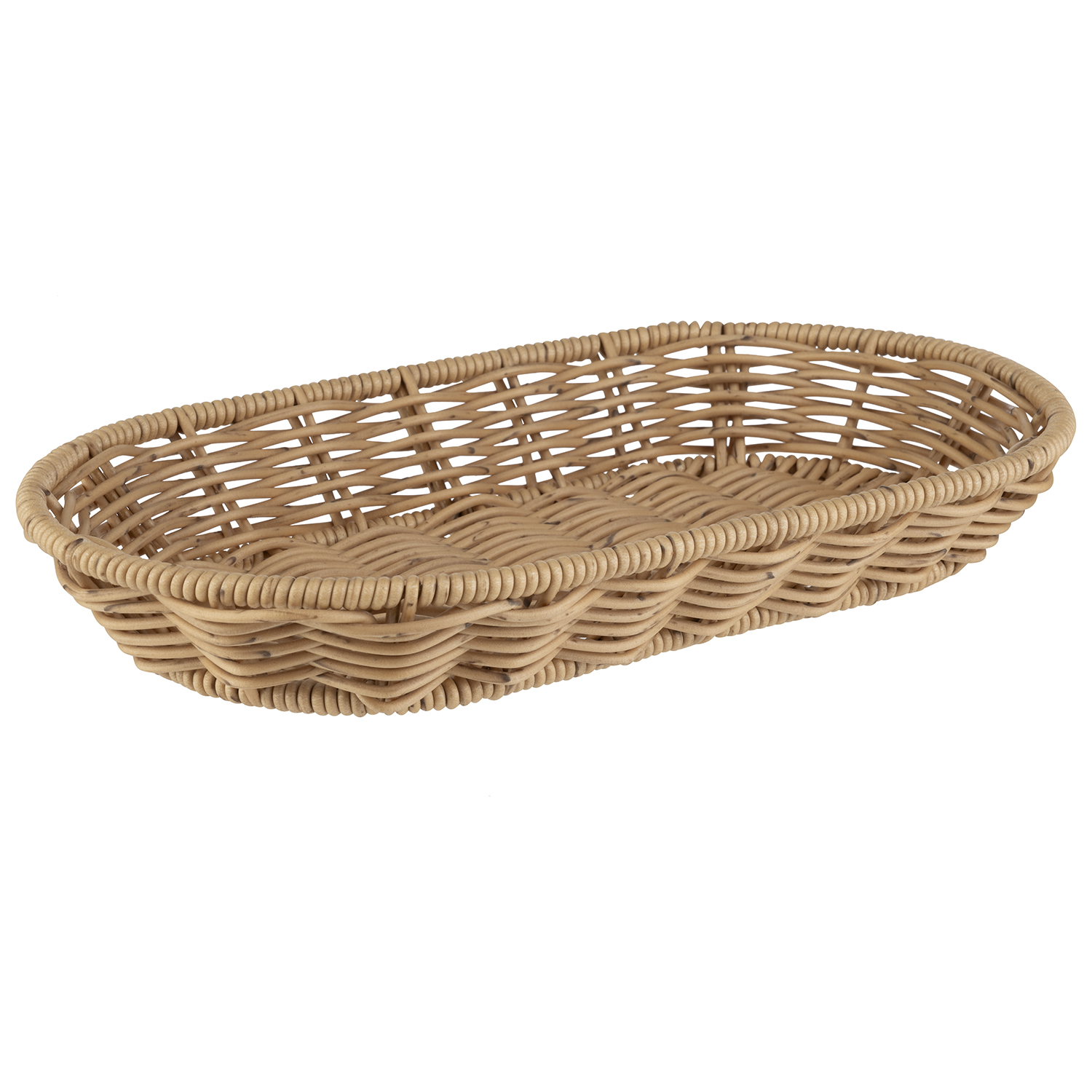 Korb COVE oval 28 x 16 cm, H: 4 cm, beige