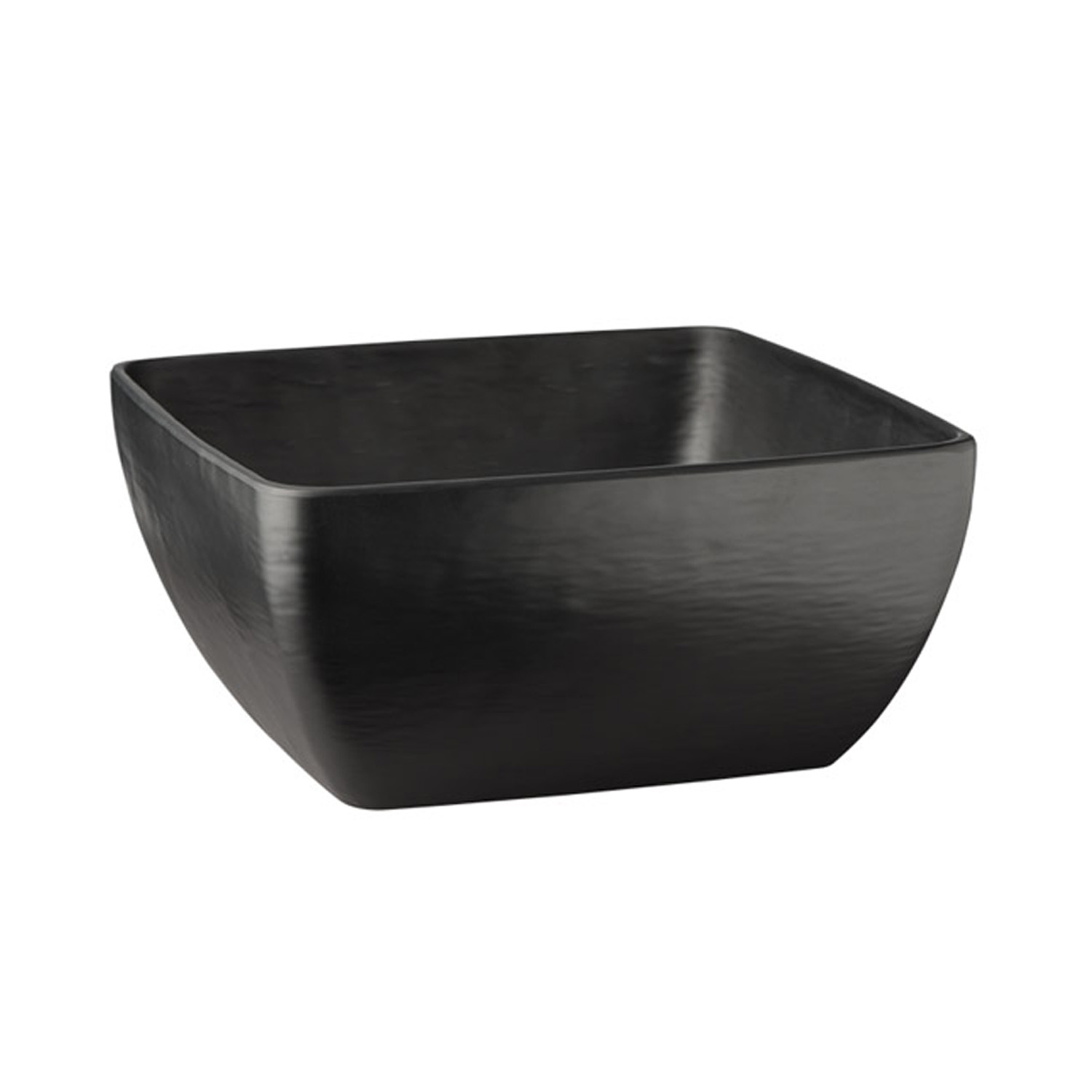 Schale -SLATE- 25 x 25 cm, H: 12 cm Melamin, schwarz, Schieferlook
