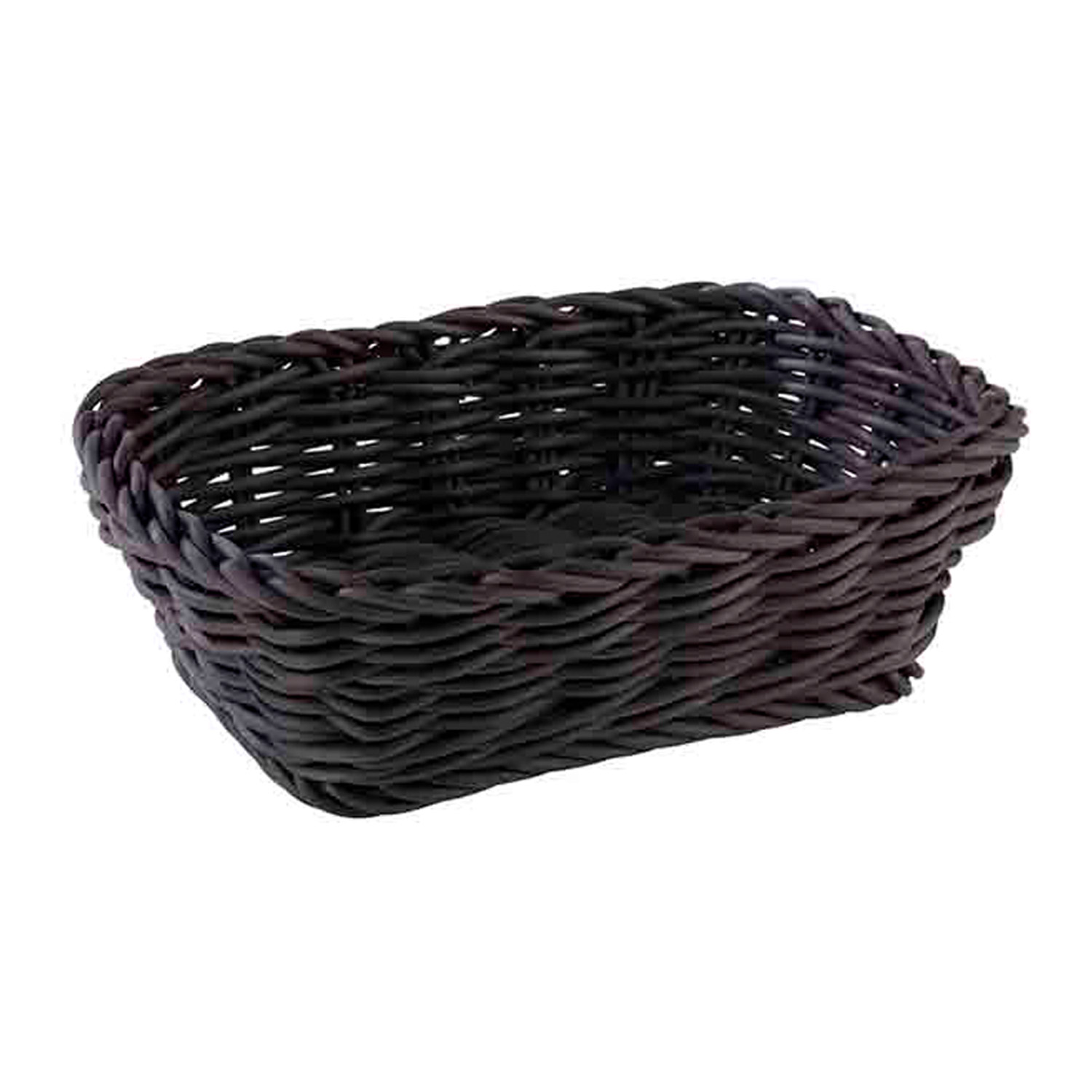 Korb, rechteckig 19 x 13 cm, H: 6 cm Polypropylen, schwarz 