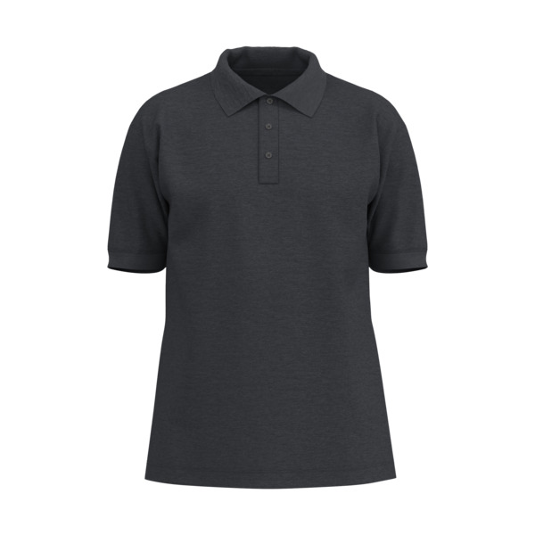 Unisex-Polo Concept, anthrazit melange