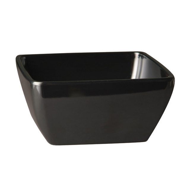 Schale -PURE- 19 x 19 cm, H: 9 cm Melamin, schwarz, 1,5 Liter 