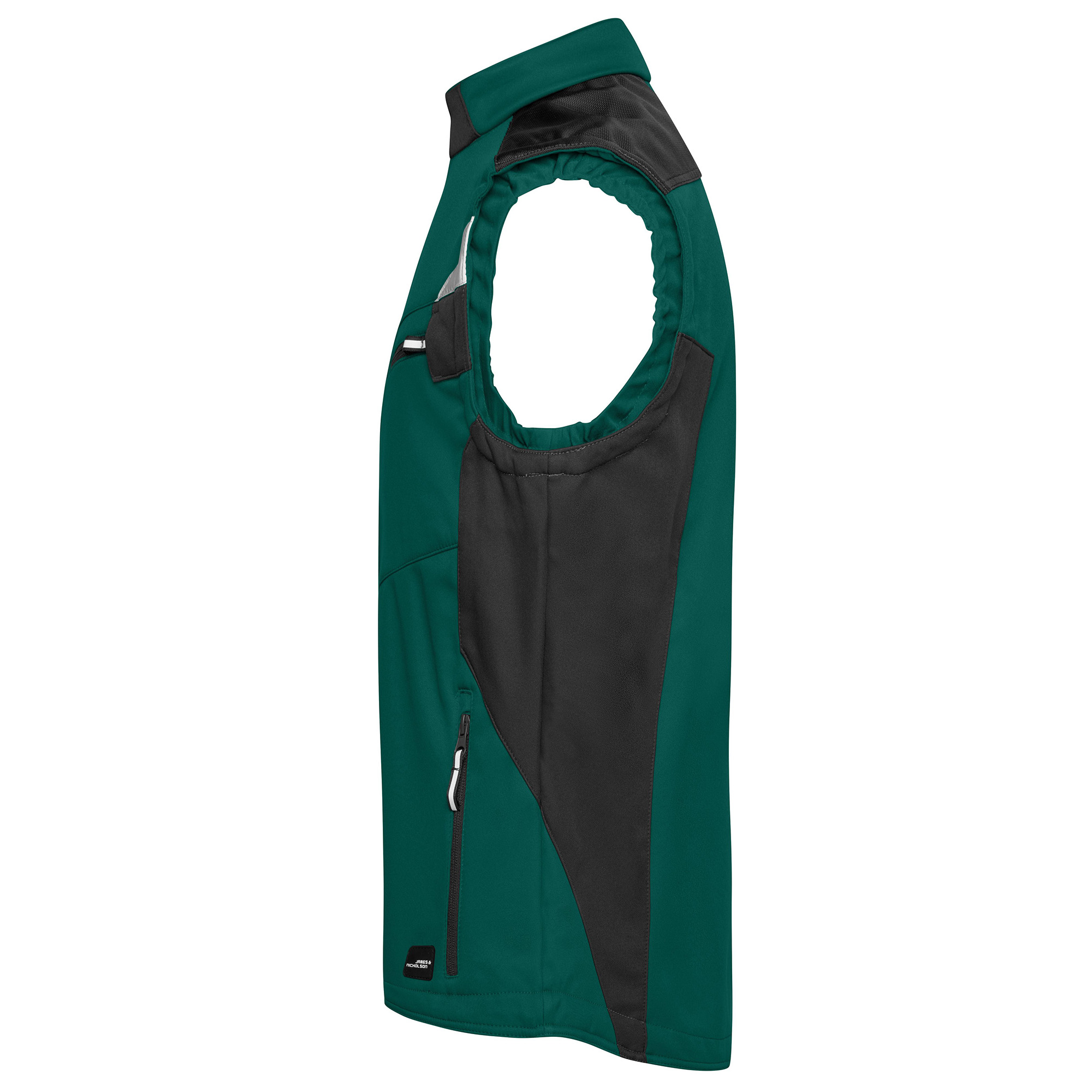 Workwear Softshell-Weste Strong, darkgreen/black