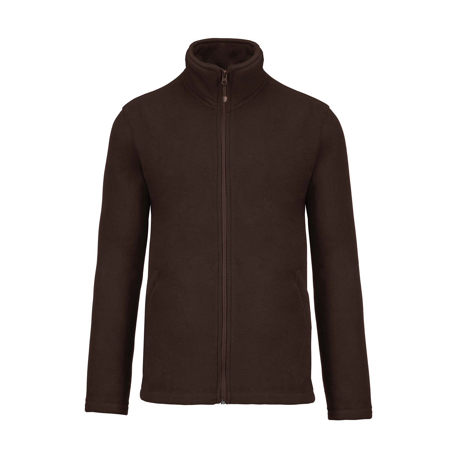 Herren-Fleece-Jacke, chocolate
