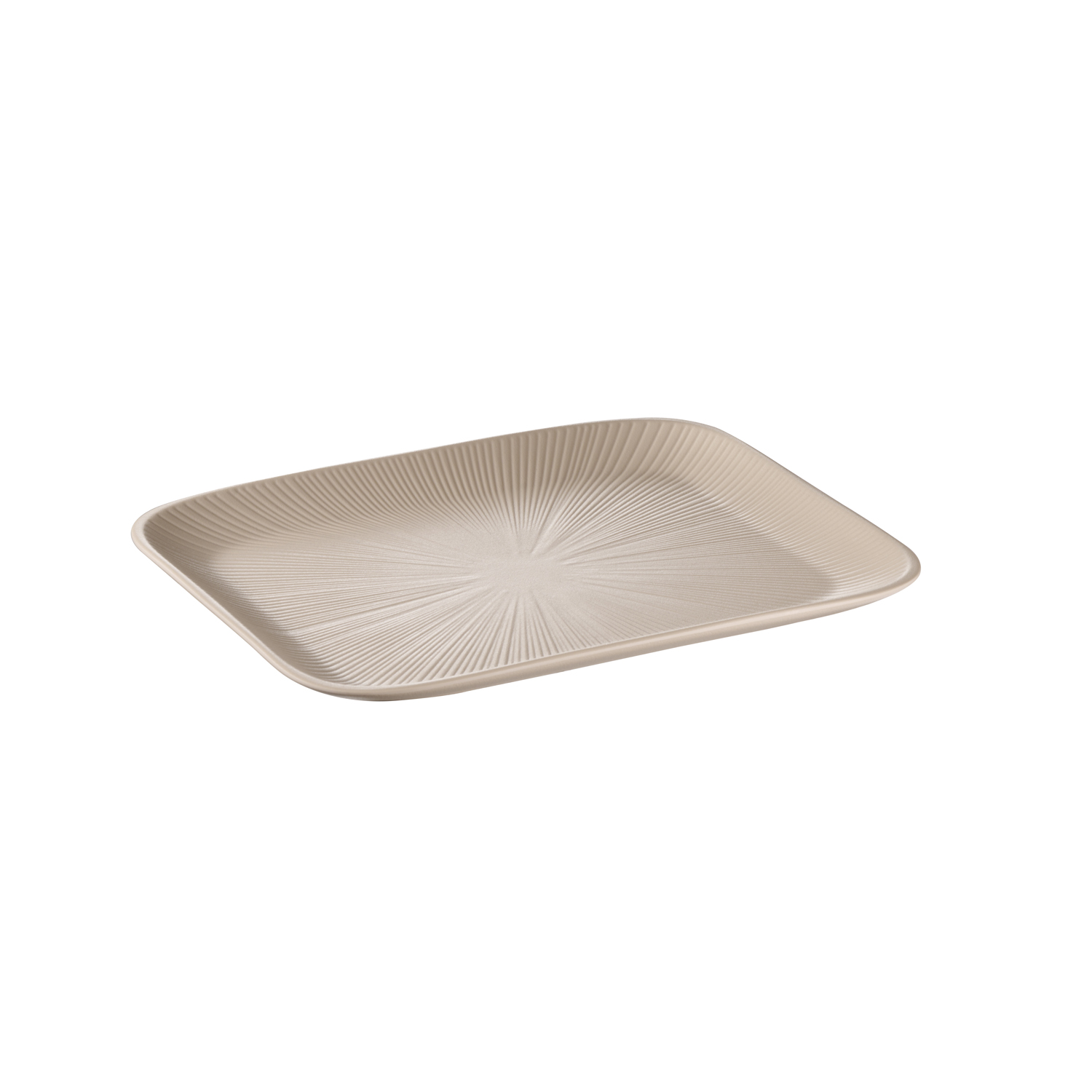 GN 1/2 Tablett -NERO- 32,5 x 26,5 cm, H: 2,5 cm, Melamin, sand