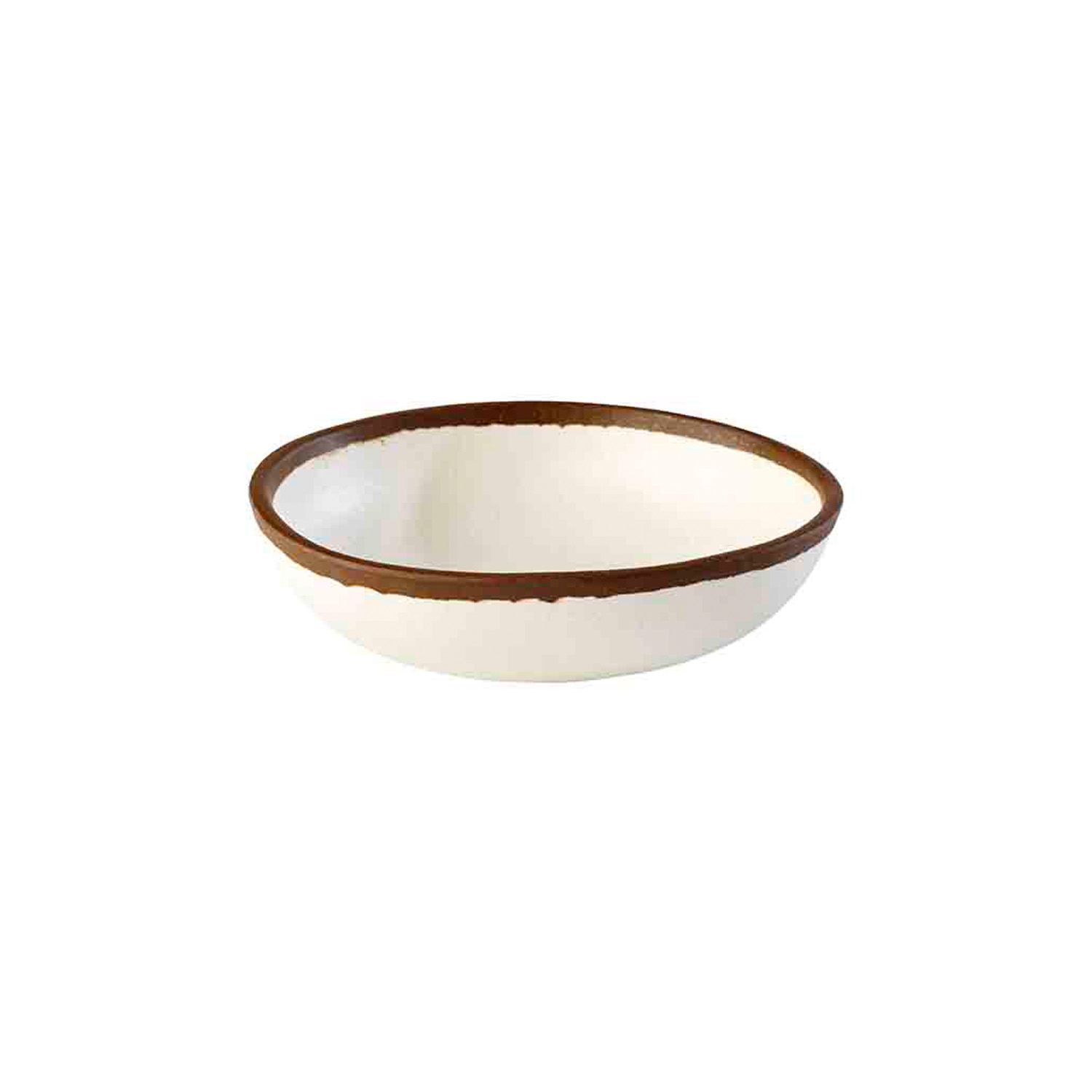 Schale -CROCKER- Ø 16,5 cm, H: 4 cm, 0,5 Liter Melamin, creme 