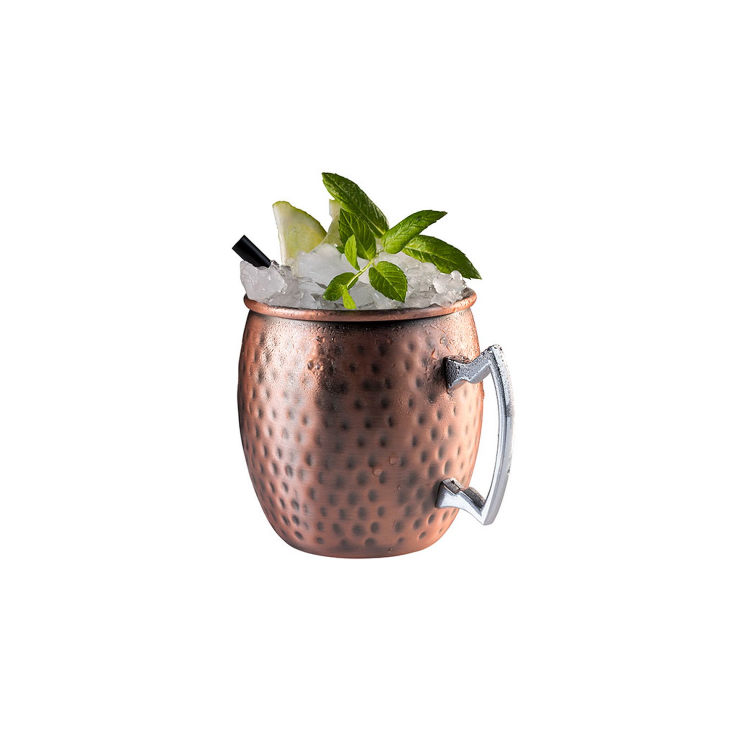 2er Set Becher -MOSCOW MULE- Ø 9 cm, H: 10 cm Edelstahl, Antik-Kupfer-Look 