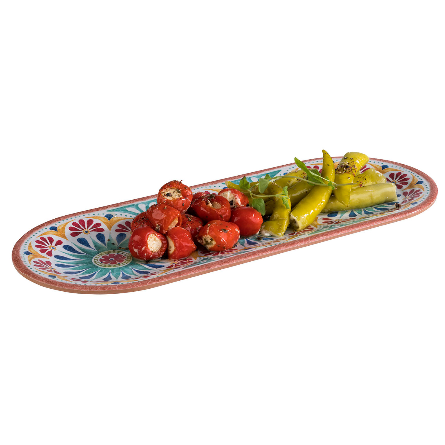 Teller -ARABESQUE- 38 x 15,5 cm, H: 2 cm Melamin 