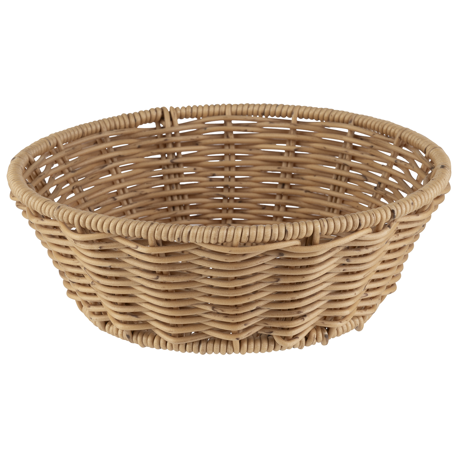 Korb COVE ø 20 cm, H: 7 cm, beige