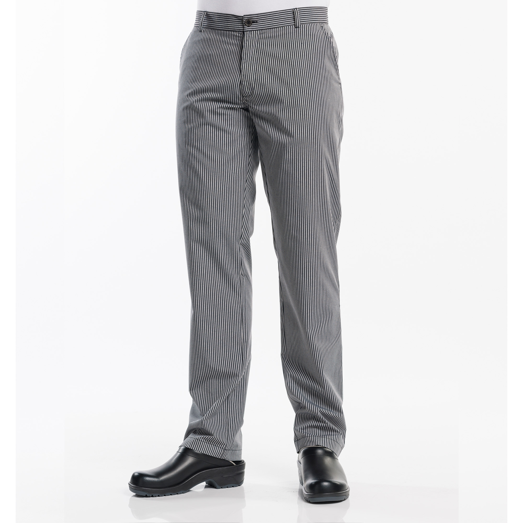 Chaud Devant Bäckerhose Grigio, grau-schwarz gestreift