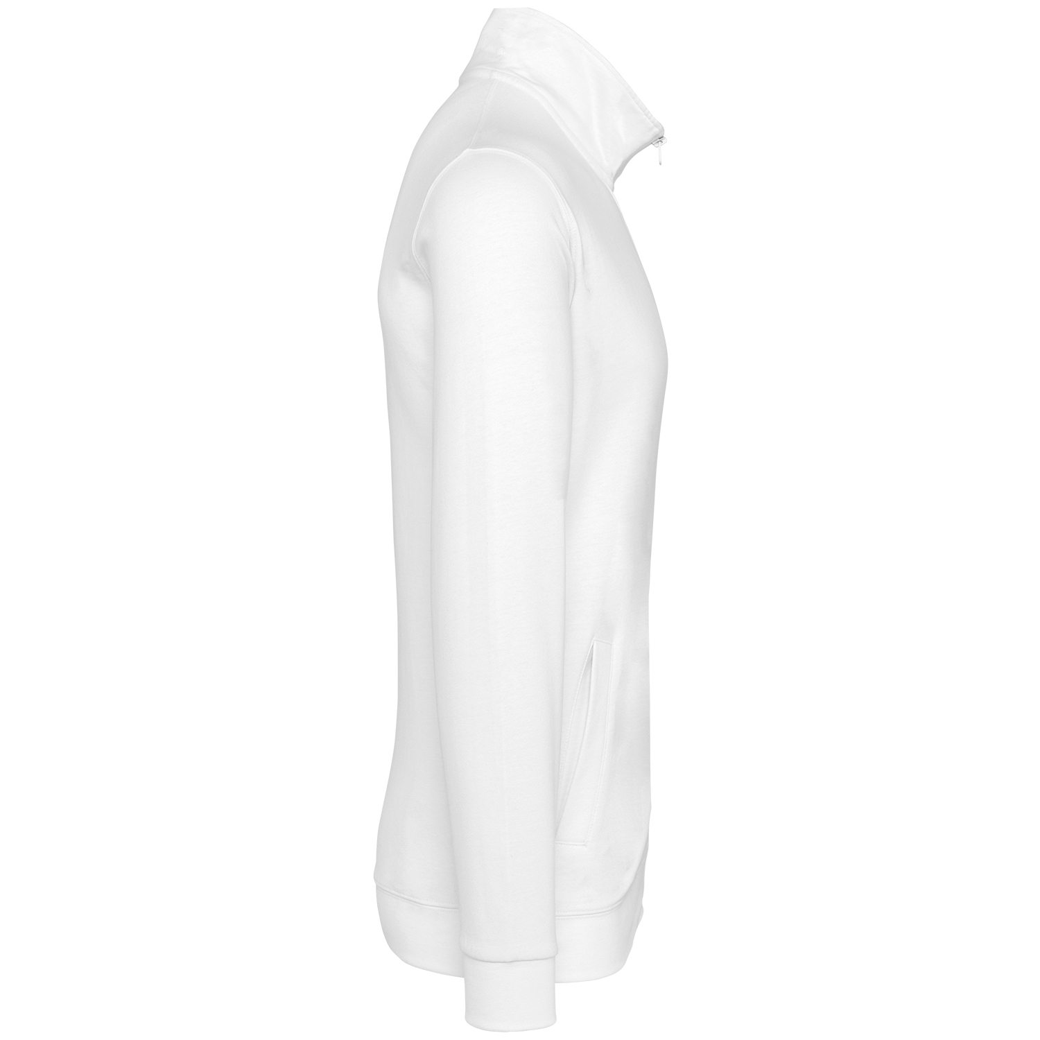 Unisex Sweatjacke, weiß