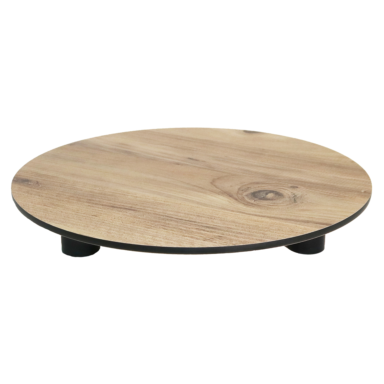 Tortenplatte Treibholz 32 cm, mit Füße in 40 mm