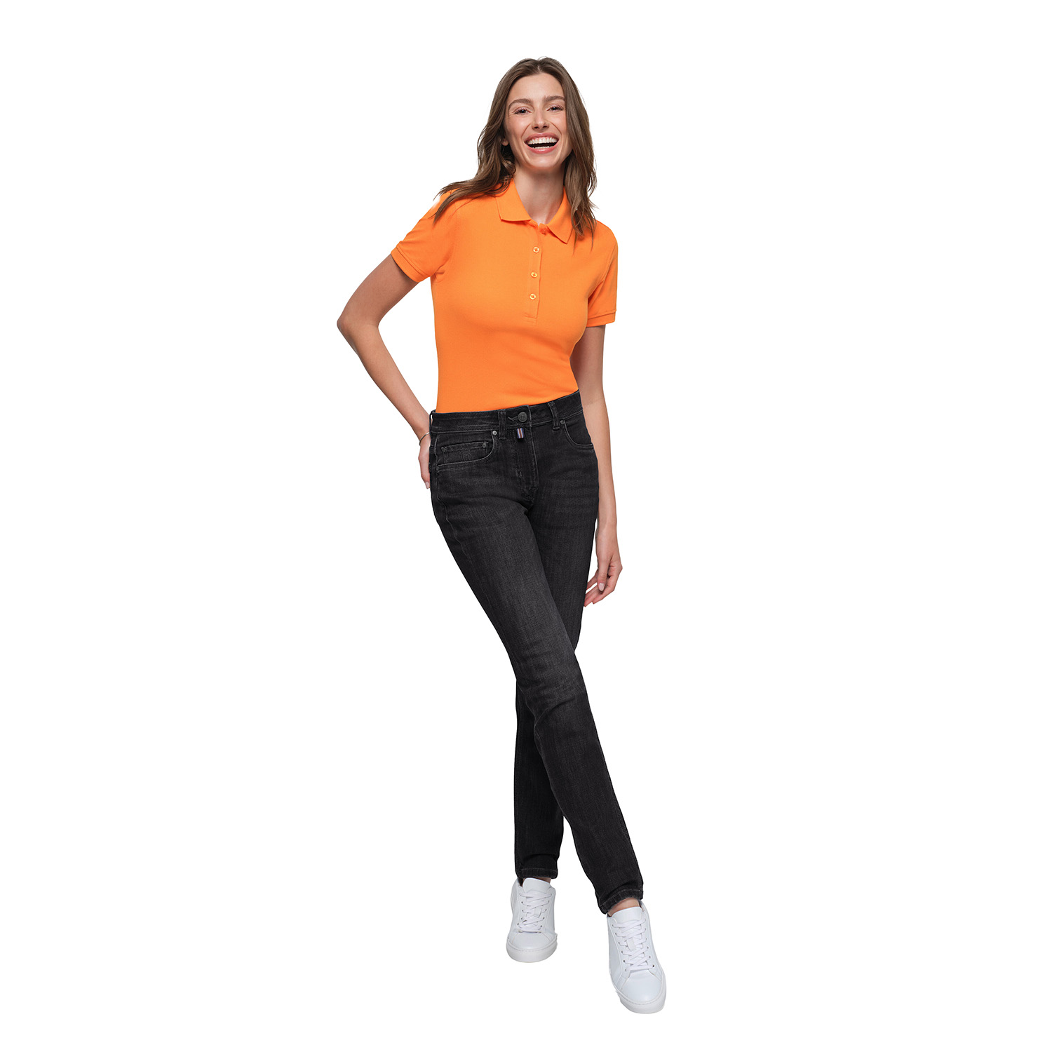 Damenhose 5-Pocket-Jeans x-stretch ECO, schwarz