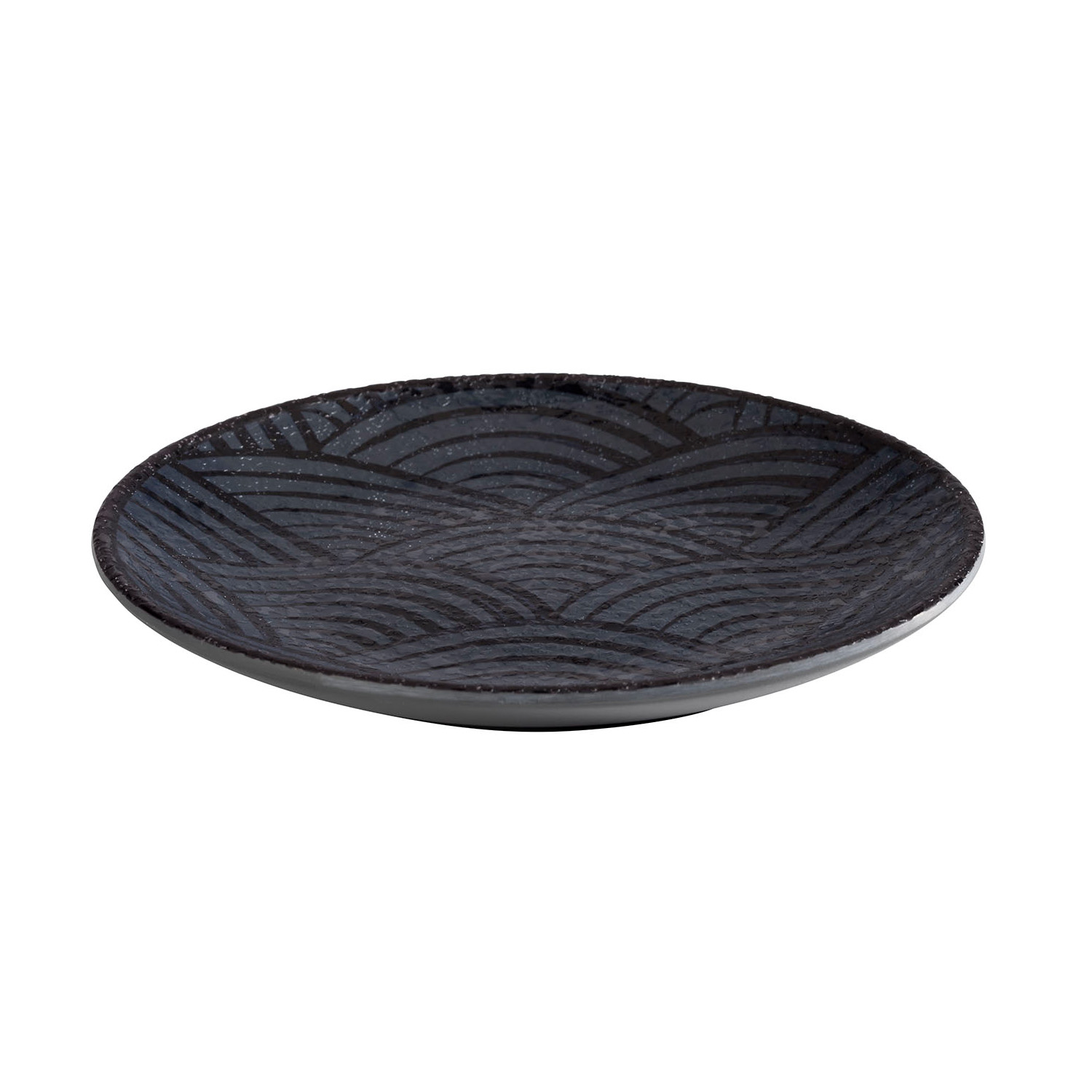 Teller -DARK WAVE- Ø 14,5 cm, H: 1,5 cm Melamin 
