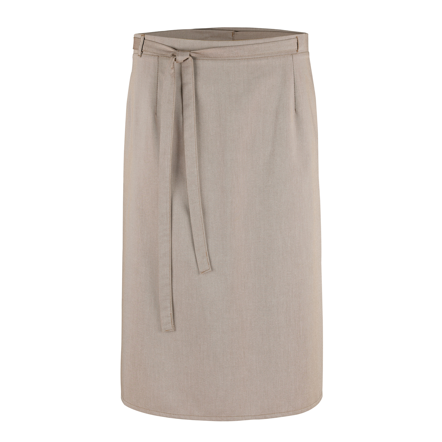 Wickel-Bistroschürze 80 x 145 cm, Jeanslook sand