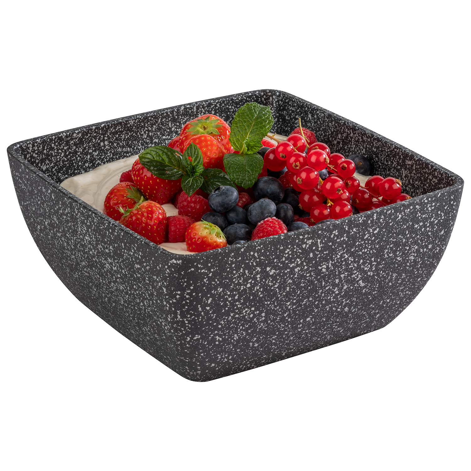 Schale FROSTFIRE 19 x 19 x 9 cm, black/silver Schale FROSTFIRE 19 x 19 x 9 cm, black/silver