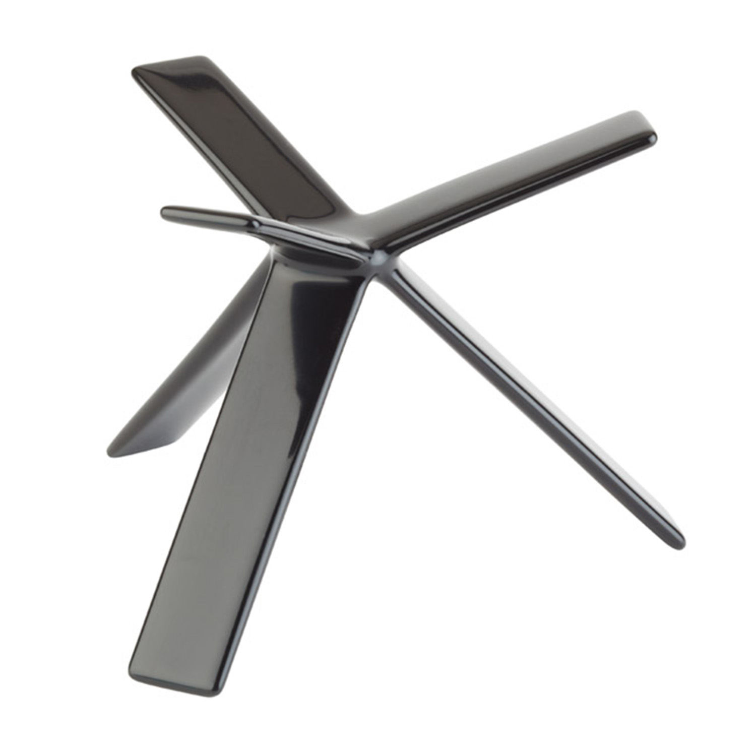 Buffetständer -STAR- H: 12 cm Metall, PVC, schwarz mit Antirutschbeschichtung 