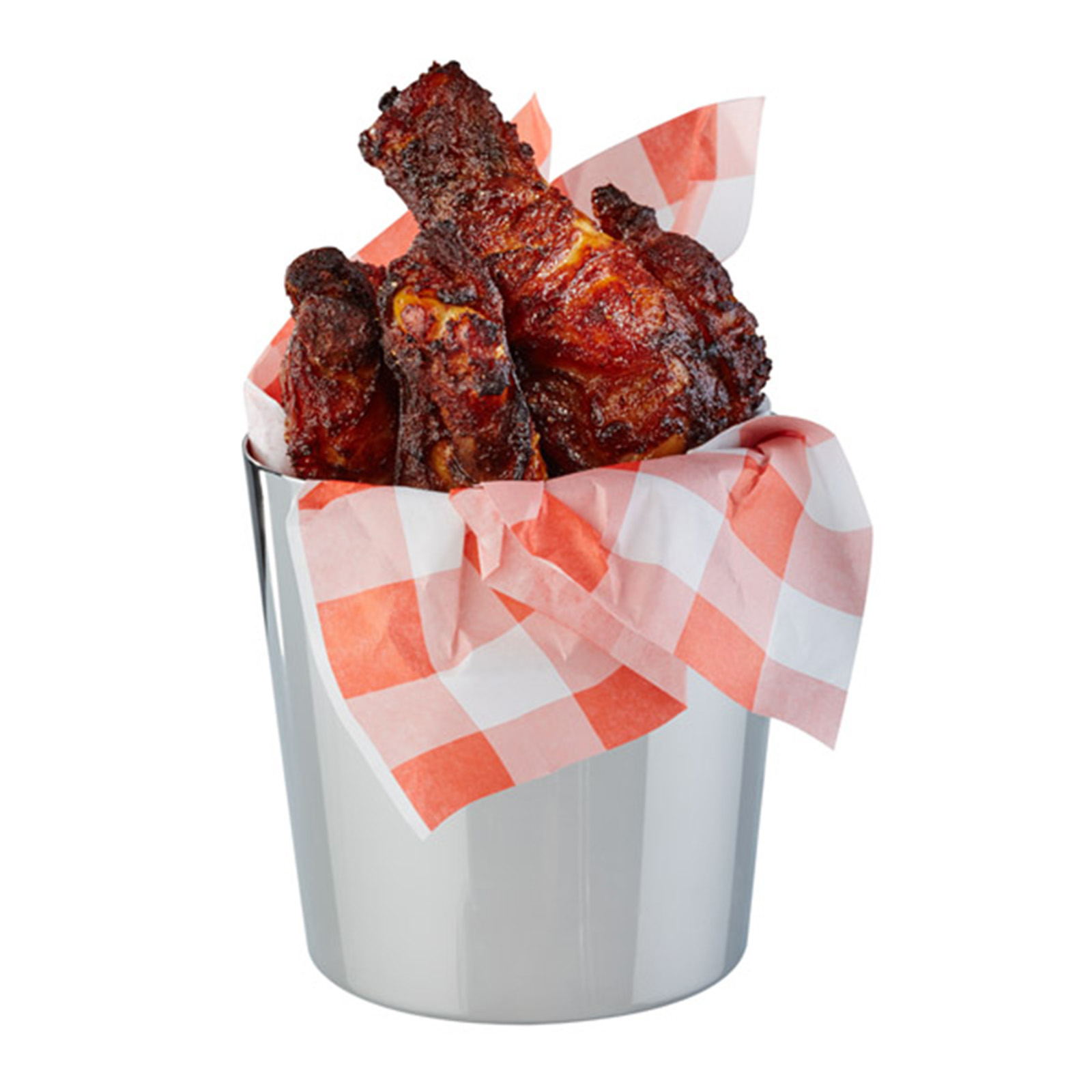 Servier-Eimer / -Becher Ø -SNACKHOLDER- 8,5 cm, H: 8,5 cm Edelstahl, 0,35 Liter 